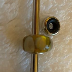 Trollbeads glass and silver stopper